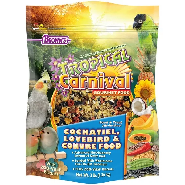 3 Lb F.M. Brown Tropical Carnival Cockatiel - Food